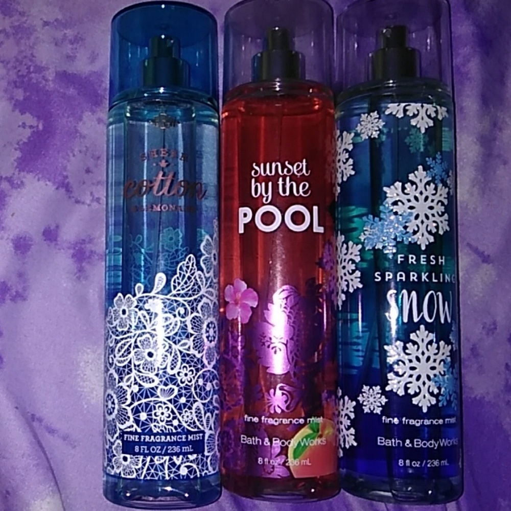 Bath and body works body mists